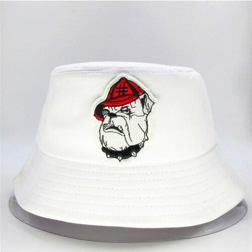 Cartoon big dog embroidery cotton Bucket Hat Fisherman Hat outdoor travel hat Sun Cap Hats for kid men Women 242