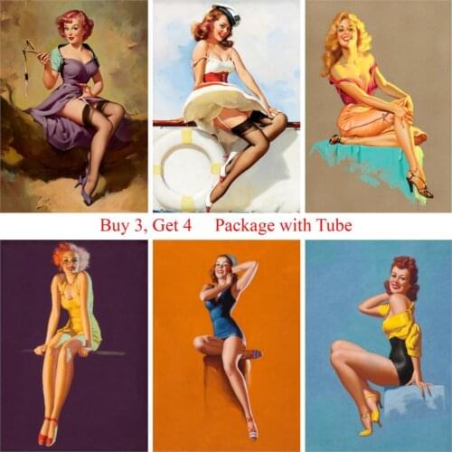 Pin-up Posters High Definition Wall Stickers Good Quality White Coated Paper Decoration for Livingroom Bedroom Home Art Brand