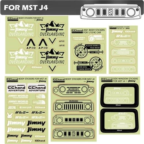 Clear Body Sticker for 1/10 MST J4 jimny parts cchand parts