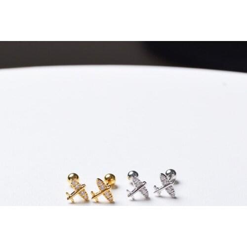 1pc Newest 316L Surgical Steel 20G 0.8mm Zircon Plane Tragus Daith Conch Cartilage Earring Piercing Body Jewelry
