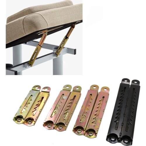 1Pair Adjusting Hinge Angle Lifting Rod 4-10 Gear Support Bracket for sofa Massage bed Student Desk Cabinet Door window Hardware