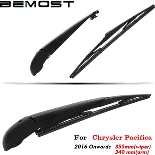 BEMOST Auto Car Rear Windscreen Windshield Wiper Arm Blade Natural Rubber For Chrysler Pacifica 355MM Hatchback 2016 2017 2018