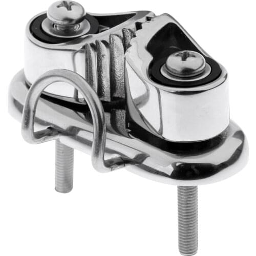 Boat Cam Cleat with Wire Flared Leading Ring - Marine Grade 316 Stainless Steel