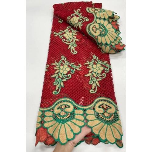 Cord Guipure Lace African Lace Fabric New Arrival High Quality French Water Soluble Cord Lace Fabric Nigerian Embroidery Wedding