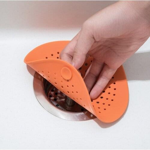 Kitchen Sink Shower Strainer Silicone Hair Catcher Stopper Floor Drain Cover Filter Universal Anti Clogging Bathroom Accessories