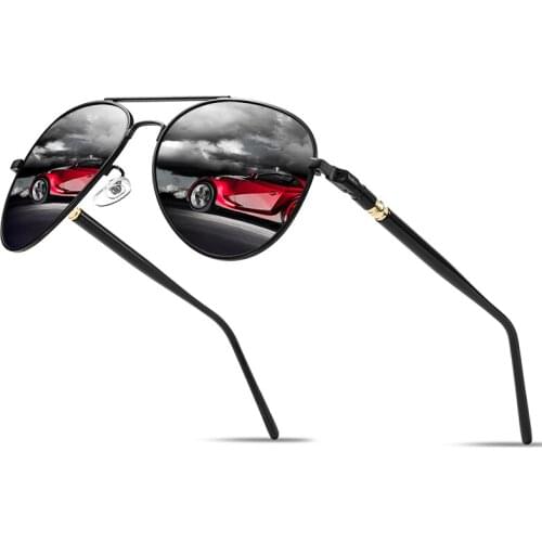 Metal Polarized Sunglasses Men/Women Frog Mirror Shading Sunglasses Retro Driving Glasses UV400 Shades Oculos De Sol