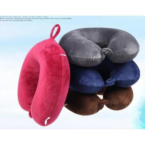 Solid U Shaped Pillow Memory Foam Pillow Cushion Neck Headrest Soft Bed Sleeping Car Flight Airplane Travel Pillows