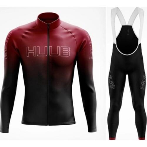 Outdoor bicycle Long sleeve suit winter gel cushion Bike suit For Men