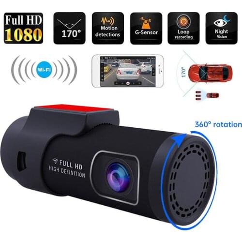 Smart Car DVR Dash Camera Video Recorder 1080P 360° Mini WIFI Car Recorder Car Dash Cam