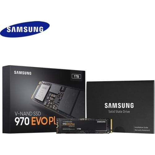 100%SAMSUNG SSD M.2 1TB 500GB 250GB 970 EVO Plus NVMe Internal Solid State Drive Hard Disk M2 2280 TLC PCIe Gen 3.0 x 4,NVMe 1.3
