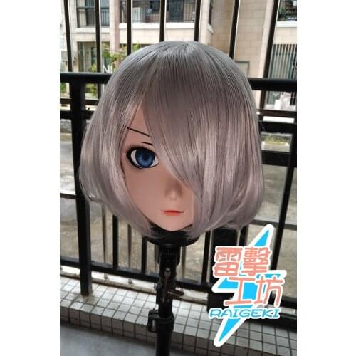 X-KM132)Quality Handmade Female/Girl Resin Japanese Cartoon Character Animego Cosplay Kigurumi Mask Crossdresser
