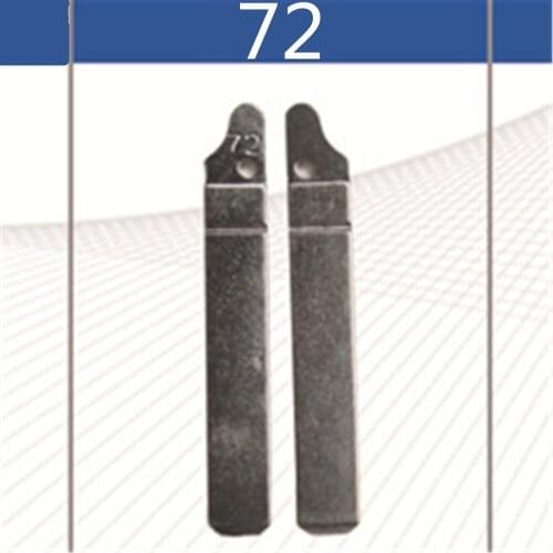 2 Pcs Uncut Replacement Car Key Blade for CITROEN C TRIOMPHE Flip Key No.72 Blank Car Key Blade