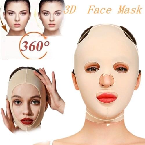 3D Breathable Reusable Beauty Girls Women V Shaper Anti Wrinkle Slimming Bandage Full Face Lift Sleeping Mask