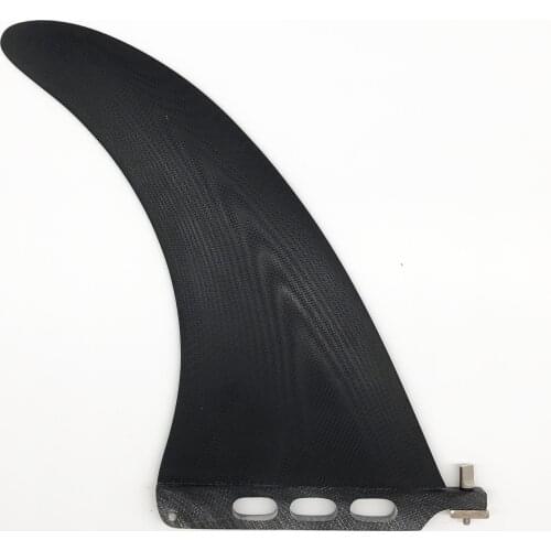 9 Inch Black Handmade Fiberglass Surfboard Fin Inflatable Sup Single Fin For Surfing