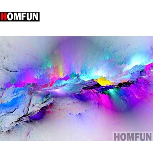 HOMFUN Full Square/Round Drill 5D DIY Diamond Painting "Color gap" Embroidery Cross Stitch 5D Home Decor Gift A14080