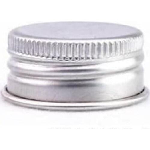 28-410 Silver Metal Non Dispensing aluminum screw Cap with liner 10pc