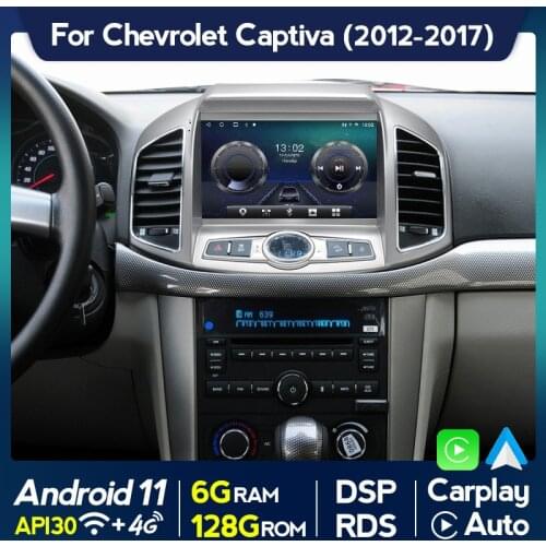 6GB+128GB Android 11 Car Radio Multimedia Video Player For Chevrolet Captiva 1 2011 - 2016 2017 Navigation GPS No 2din 2 Din DVD