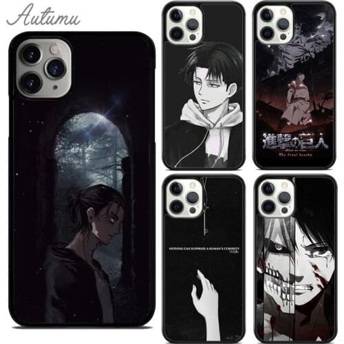 Attack on Titan Phone Case for iPhone 11 12 Pro Max mini X XR XS SE 2020 5 6S 7 8 Plus Samsung Galaxy S8 S9 S10 Cover shell