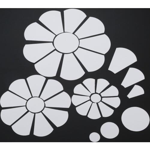 DRELD 40Pcs Flower Paper Sewing Quilting Templates DIY Quilting DIY Patchwork Tools Patchwork Template Paper Plate Paper Mold