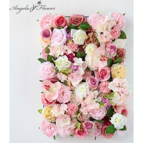 40*60CM Artificial Flowers Wall Panel Wedding Arch Backdrop Decor Flower Arrangement Plants Wall Shopping Window Flower Props