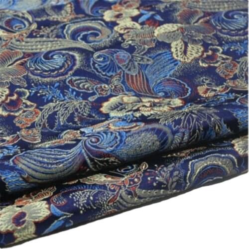 Wide 29" Chinese Cheongsam Doll dress Cos Material decorative Diy Film Satin Damask Cloth Jacquard silk brocade fabric butterfly