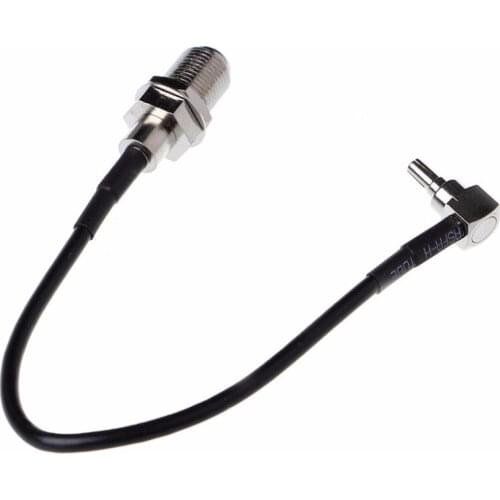 BGEKTOTH 1 PC F Female to CRC9 Right Angle Connector RG174 Pigtail Cable 15cm 6" Adapter #1A60199