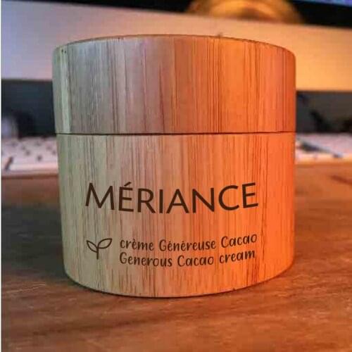 Cosmetic package makeup pot 100 piece - Natural Bamboo Wood Round Empty Cream & Cosmetic Container Jar -with engraved logo 50g