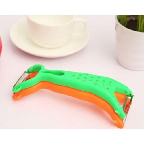 Stainless steel multi-functional double head peeler peeler vegetable and fruit scalpel shaver wire planer kitchen tools