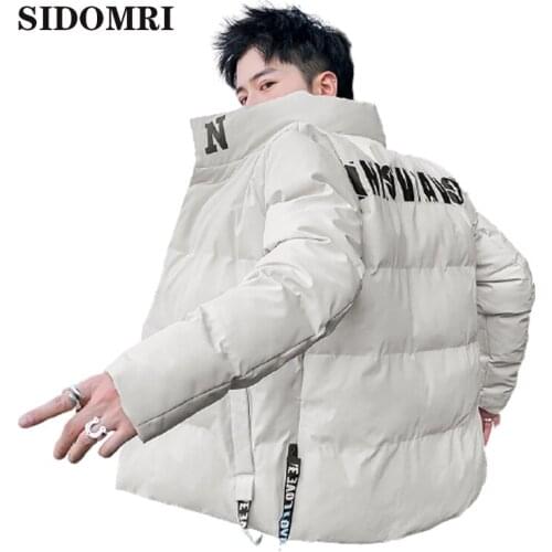 Mens coat winter 2020 new cotton-padded jacket couple style warm slimming trend short cargo down jacket