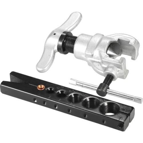 Professional 45 Degree Angle Eccentric Cone Type Flaring Tool Kit Eccentric Flaring Tool Set for Refrigeration Water Gas Brake