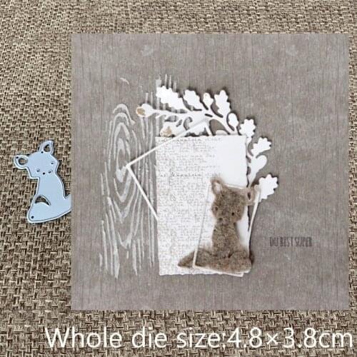 New Design Craft Metal Cutting Die cut die lovely fox decoration scrapbooking Album Paper Card Craft Embossing Die Cuts