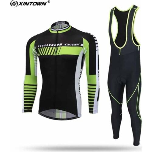 2018 Cycling Clothes Breathable Sportwear Cycling Jersey Set GEL Pad Pants Pro Team Long Sleeve MTB bike Maillot Ropa Ciclismo