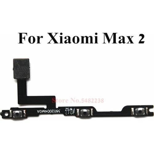Original Power ON OFF Volume Side Buttons Flex cable For Xiaomi Max2 MI MAX 2 Side Key connector Replacement