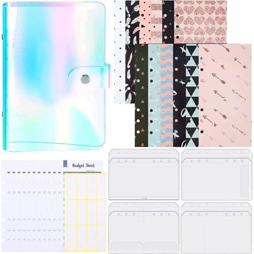 A6 PVC Notebook Binder Sleeve,Budget Money Envelope,Expense Budget Sheet For Daughters,Girlfriends,Mothers And Relatives