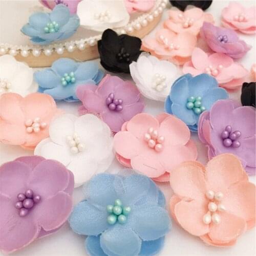 Multi-colored Stamens and Small Flowers DIY Clothing Headwear Decoration Flower Accessories 4 Cm RS2910