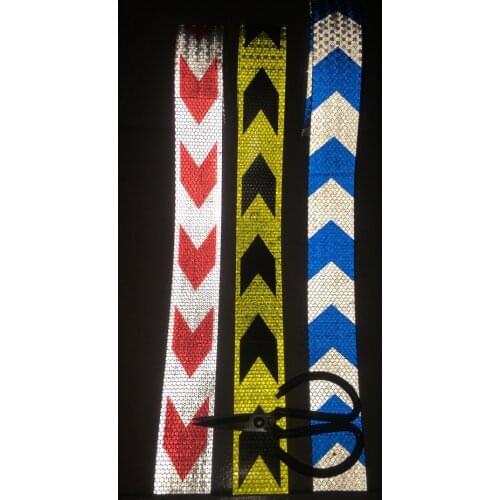 5CM*100CM Self-adhesive Arrow Reflective Tape Road Traffic Guide Sign PVC Warning Sticker