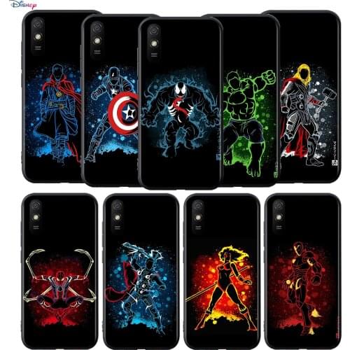 Silicone Cover Marvel Superhero For Xiaomi Redmi 9T 9 9C 9A 9AT 9i 8 8A 7 6 Pro 7A 6A 5 5A 4X Plus Phone Case