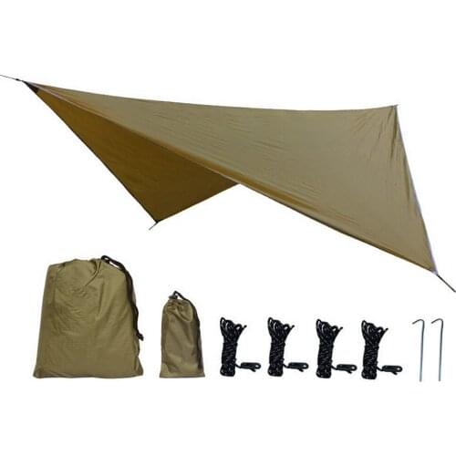 Outdoor Waterproof Beach Sun Shelter Tarp Tent Shade Ultralight UV Garden Awning Canopy Sunshade Camping Hammock Rain Fly
