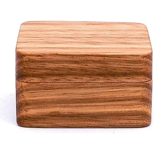 High Quality Men Suit Wooden Cufflink Gift Box Wood Jewelry Keepsake Storage Box A0NF