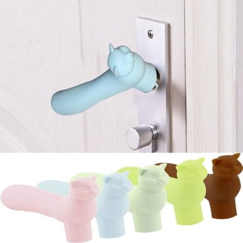 Baby Child Safety Doorknob Handle Cover Pad Guard Protector Silicone Cartoon Pig Wedding Birthday Party Decoration Gift