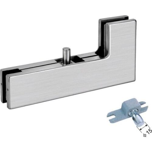 Freeshipping 304 KE-40 Stainless Steel Glass Door Patch Fitting L Patch Top Patch Glass Clamp for Glass Door