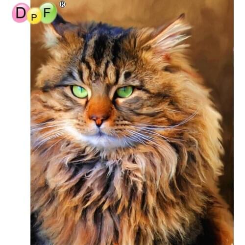 Yellow cat 3D DIY Diamond Painting Cross Stitch Animal Crystal Diamond Embroidery Mosaic pattern rhinestone Home Decor picture