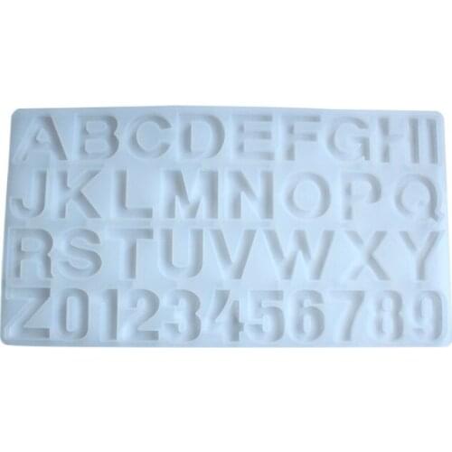 1 pcs UV Resin Jewelry Liquid Silicone Mold English alphabet And Number Molds For DIY Intersperse Decorate Making Jewelry