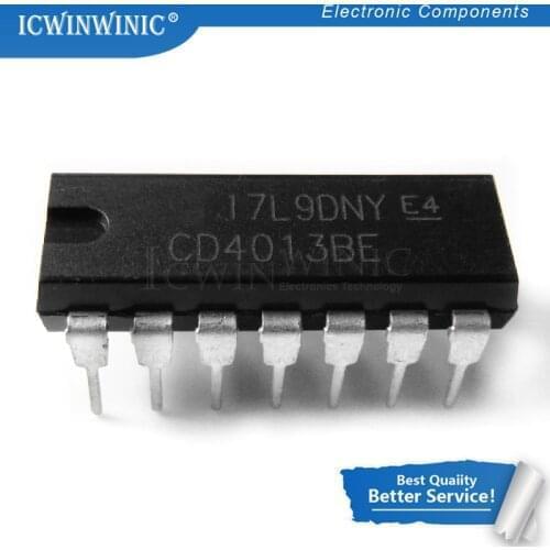 10piece CD4013BE CD4013BP CD4013 DIP14 DIP new original In Stock