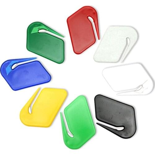 10pcs/lot Sharp Mail Envelope Plastic Letter Opener Office Equipment Safe Paper Guarded