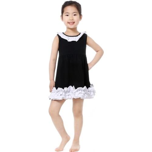 2017 summer girls dresses icing ruffle princess dress children kids boutique dress girls outfits 1-8T kids dresses for girls