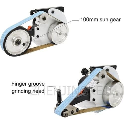 220V Abrasive Belt Machine Small Sander Belt Grinder Industrial Grade Electric Polisher Woodworking Sanding Grinding Machine