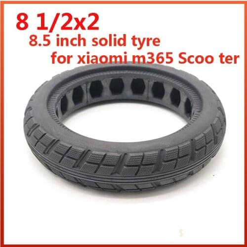 8 1/2x2 Solid Tyre for Xiaomi Mijia M365 Electric Scooter Wheel for M365 Pro Shock Absorber Damping Rubber Solid Tire 8.5