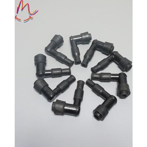 9pcs 90 Degree IGNITION SPARK PLUG COIL CAP HEAD For 50cc 70cc 90cc 110cc 125cc 150cc ATV Quad Buggy Pit Dirt Bike Motocross