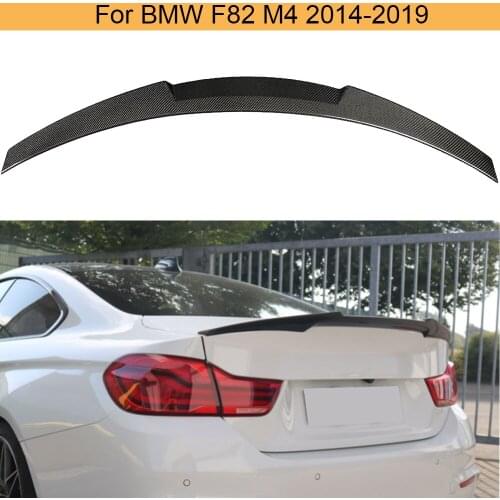 Carbon Fiber Car Rear Trunk Spoiler Wing for BMW 4 Series F82 M4 2014 - 2019 Car Rear Trunk Boot Lip Wing Spoiler